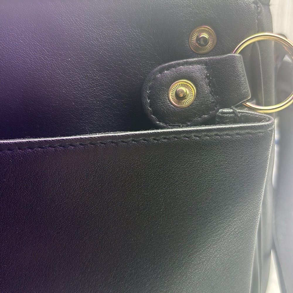 Liz Claiborne Black Leather Purse - Picture 7 of 8